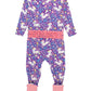 SoftSnooze™ Baby Girls Bamboo Viscose Unicorn Footed Ruffle One Piece Pajama