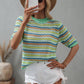Rainbow Knit Top