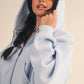 Cozy Cocoa Fleece Oversized Crop Full Zip Hoodie