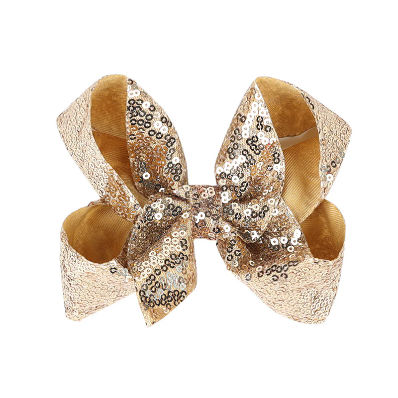 Glam Sequin Bow Hair Clip for Girls – Sparkle & Shine Bow
