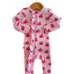 Organic Waffle Ruffle Zip Footie, Miss Candy Corn