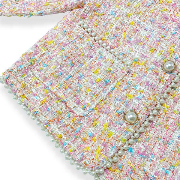 Little Lady Multi-Color Tweed Jacket