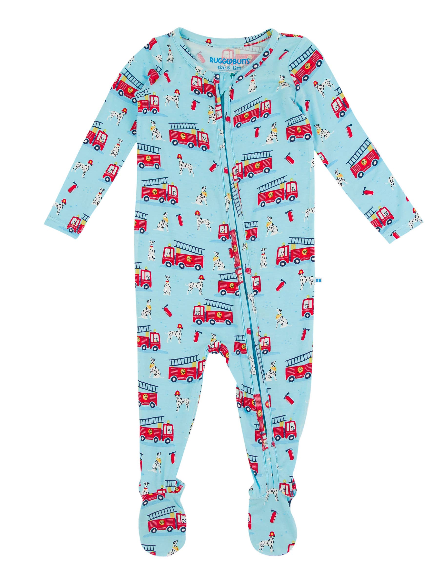 Baby Boys Paws To The Rescue Bamboo Footie PJs