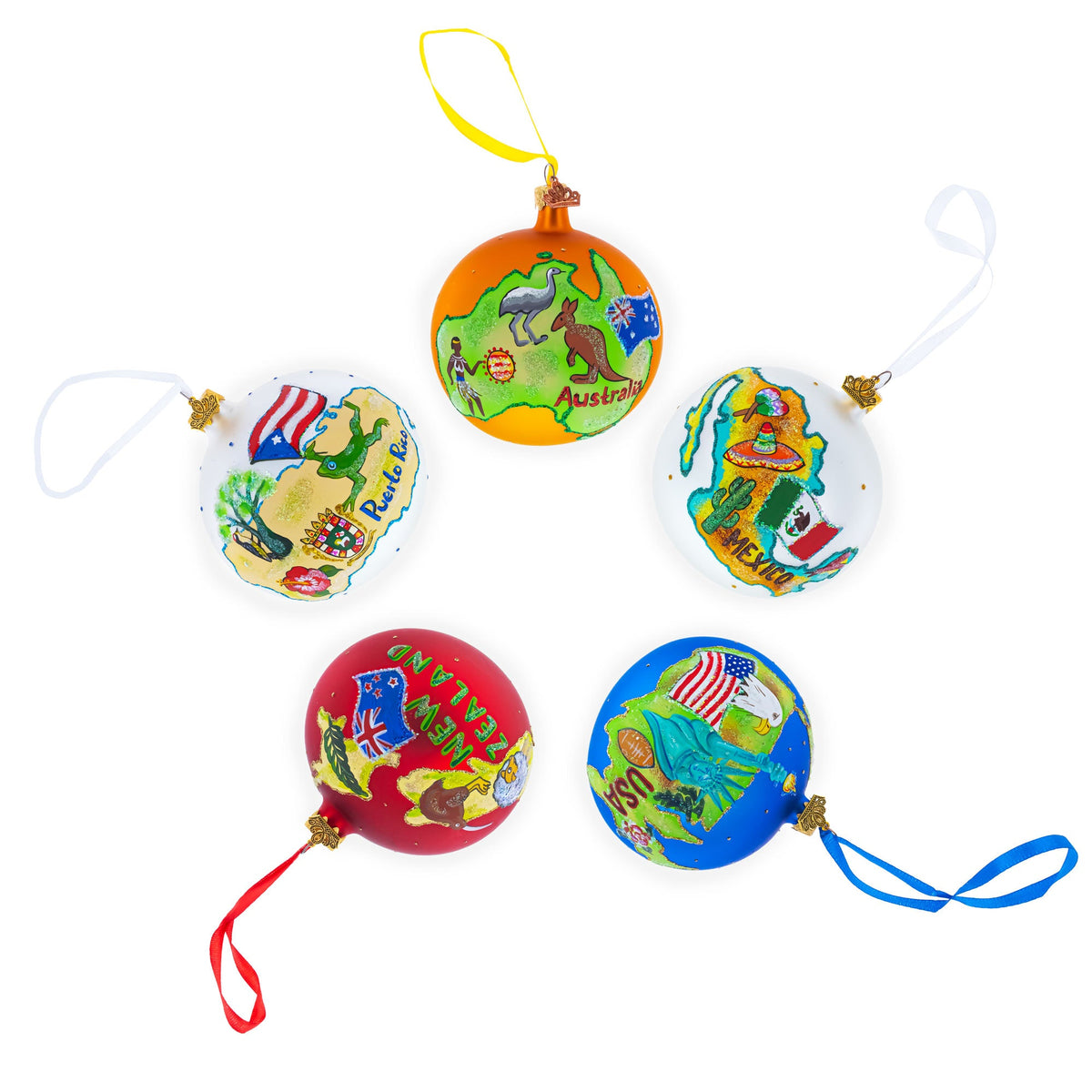 Amalfi Coast, Italy, Glass Ball Christmas Ornament 4 Inches