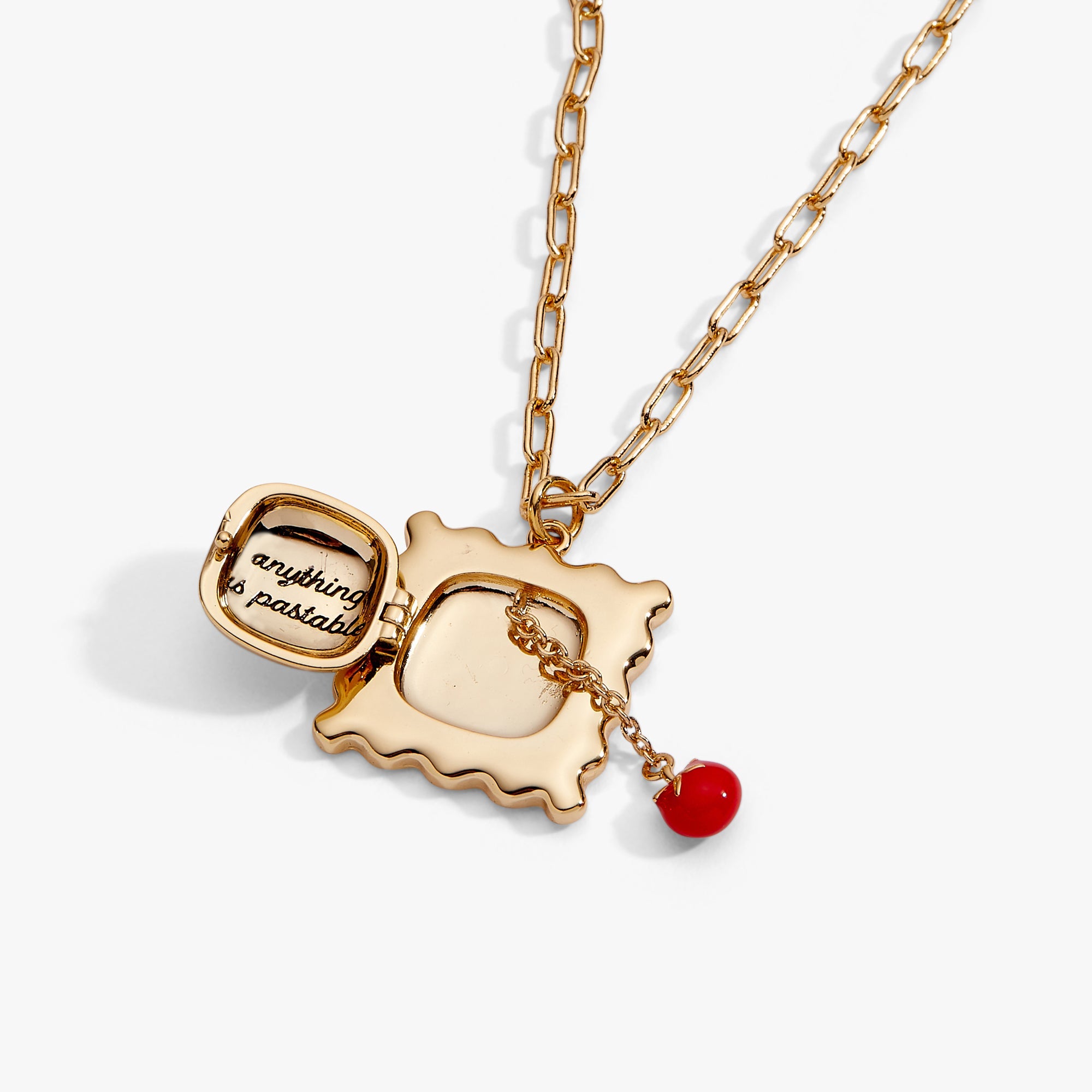 Alex + Ani - Pasta Girl 'Anything Is Pastable' Ravioli Locket Pendant