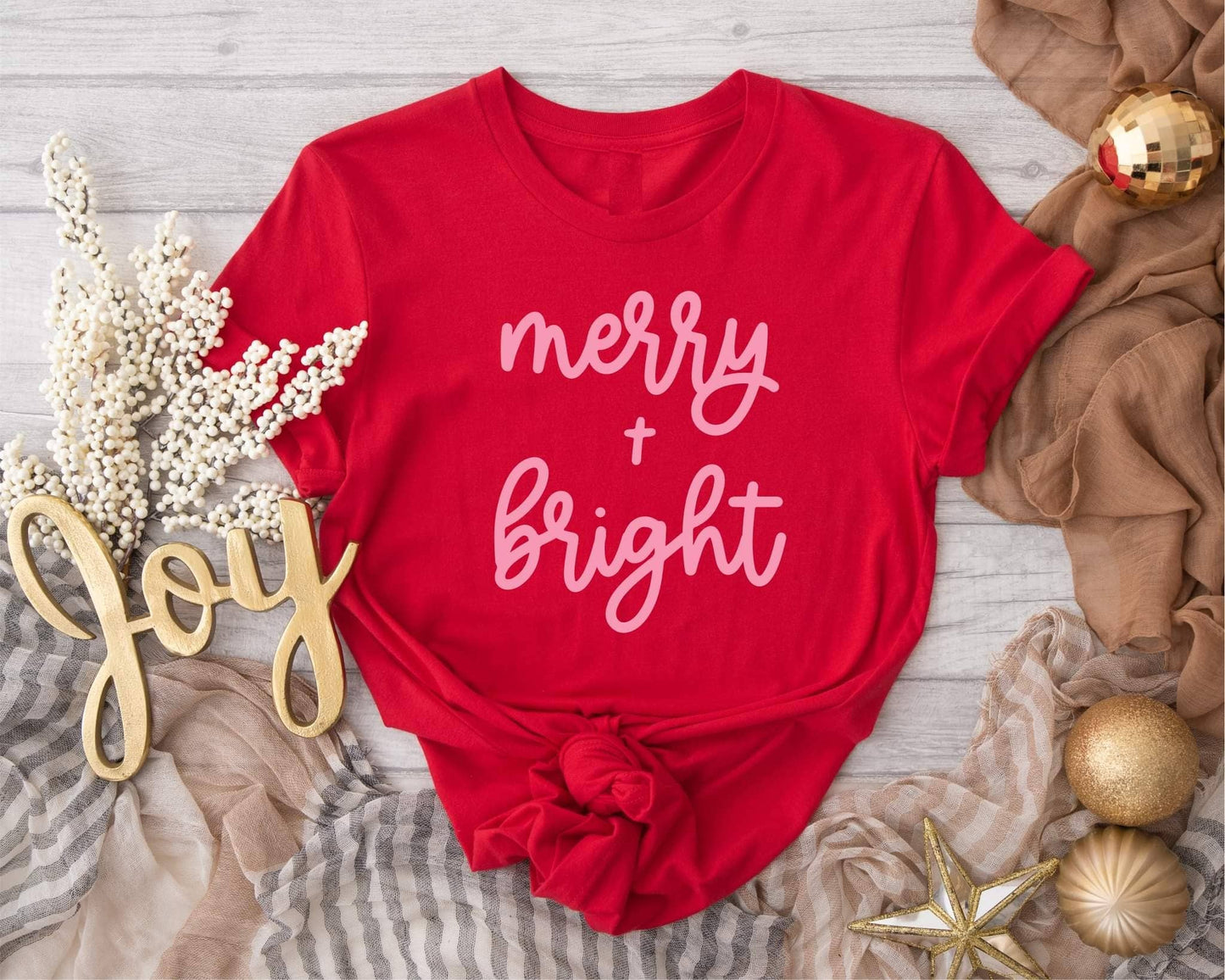Merry & Bright Mama Tee